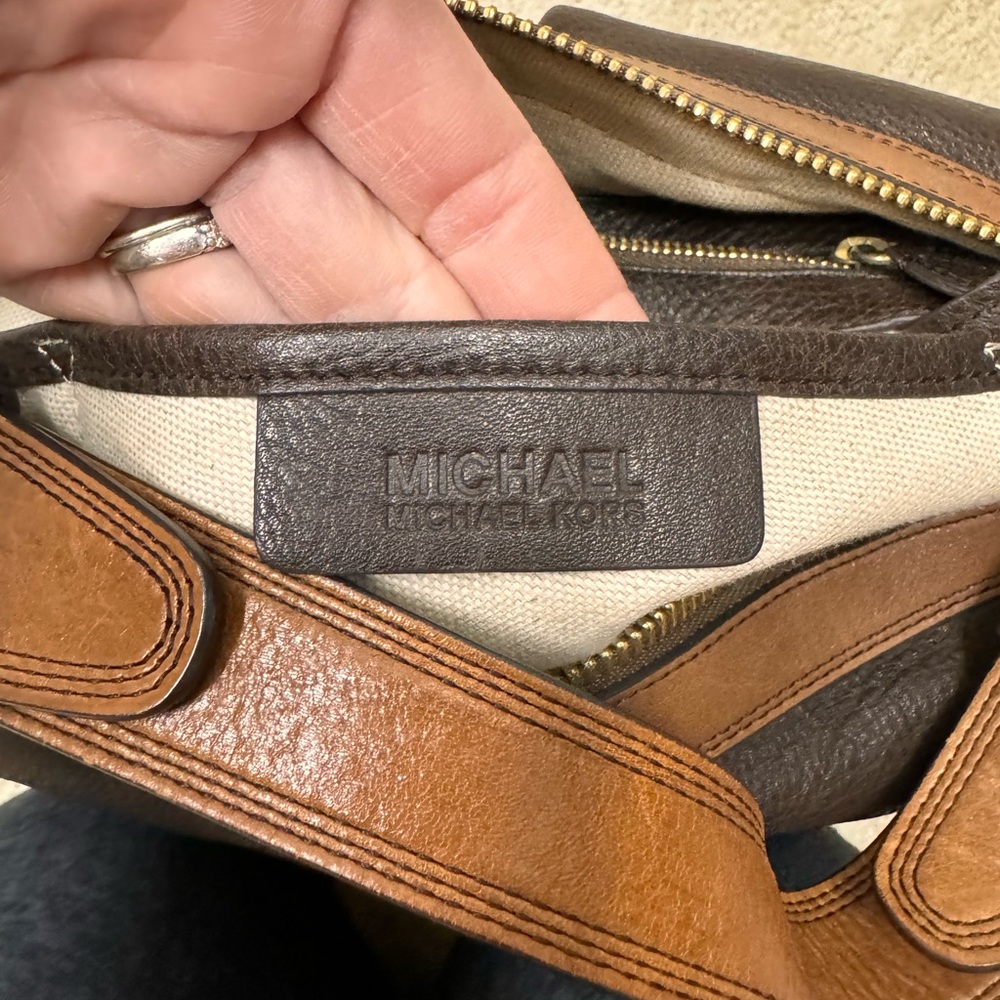 Y2K Michael Kors Leather Satchel Bag Horse Bit Details - Picture 12 of 12